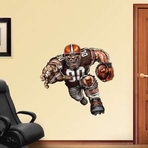   Browns Fathead Wall Graphic Barreling Brown