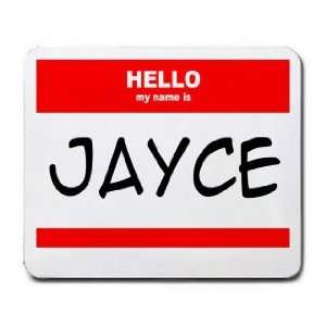  HELLO my name is JAYCE Mousepad