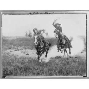   critical moment,R. Lorenz,Cowboy,Indian,Lasso,c1898