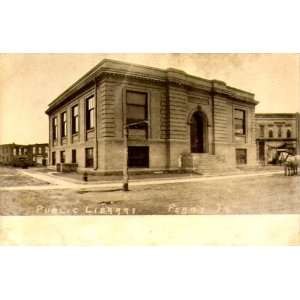  c1915 Public Library, Perry, Iowa PREMIUM POSTCARD PRINT 