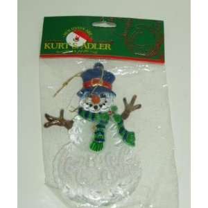  Kurt S. Adler Christmas Ornament SNOWMAN Let it Snow