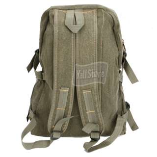 New Canvas Men Travelling Canvas Backpack Bag Army Green  