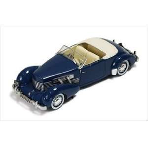  1937 Cord 812 Convertible Phaeton Blue 1/43 Toys & Games