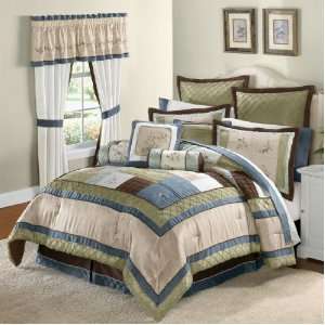  Brylane Home 20 Pc. Avaline Embroidered Total Comforter 