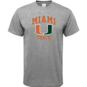  Miami Hurricanes Sport Grey Track Arch T Shirt