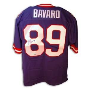  Mark Bavaro Signed New York Giants t/b Blue Jersey 