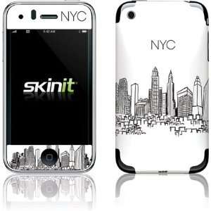  NYC Sketchy Cityscape skin for Apple iPhone 3G / 3GS 