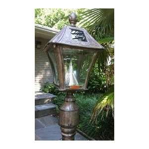  Baytown Solar Lamp Post with 3 Post Mount   Weathered 