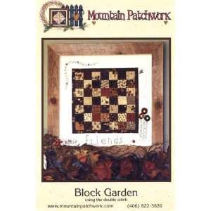  Block Garden Embroidery Quilting Double Stitch Pattern 