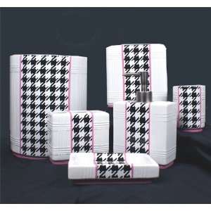  Houndstooth Pink Tissue Cover