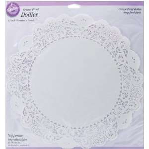  Wmu Grease Proof Doilies 14 White Circle 4/Pkg 