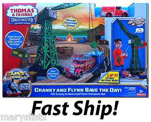 New Thomas Train R/C Cranky & Flynn Save the Day Trackmaster HUGE Set 