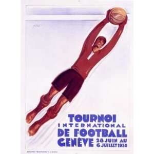 Fontanet   Tournoi de Football Geneve Giclee on acid free paper 