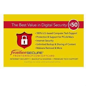  Frontier Secure Traditional Gift Card $50.00, 1 ea Health 