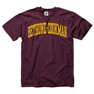  Bethune Cookman Wildcats Maroon Arch T Shirt Sports 