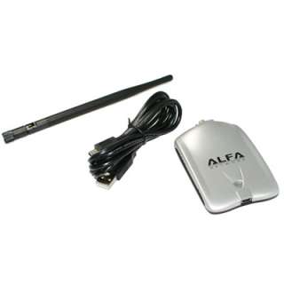 Alfa 1000mW USB 54MBs High Power Adapter AWUS036H 5dbi  