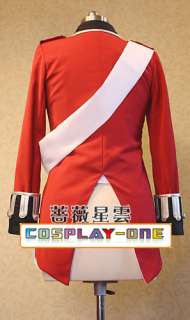 Hetalia Axis Powers England Revolutionary War Uniform Cosplay Costume 