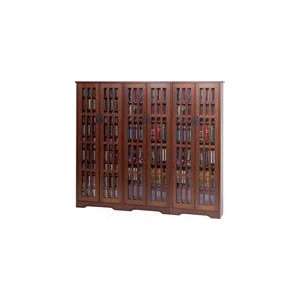  Leslie Dame M 1431WAL Walnut Mission Style Glass Door 