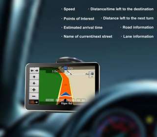 Car GPS Navigator Touch Screen Built in 2GB New Map  