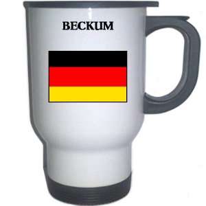  Germany   BECKUM White Stainless Steel Mug Everything 