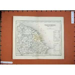  1846 Dugdales Maps North Riding Yorkshire Filey Bay