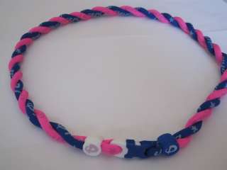 Phiten Tornado 20 Necklace Pink/Royal Blue Custom  