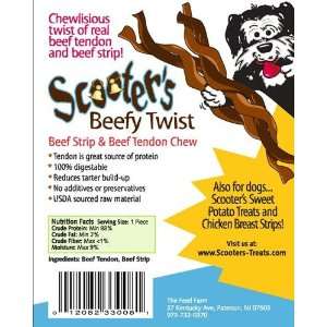  Scooters All Natural Beefy Twist Dog Treats 3 pack Pet 