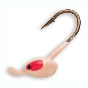  Lindy Genz Bug Jigs Size 8; Color Glo Red (2) Sports 