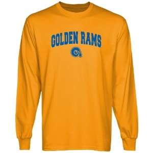  Albany State Golden Rams Gold Logo Arch Long Sleeve T 