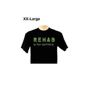  Rehab is for quitters black x large Health & Personal 