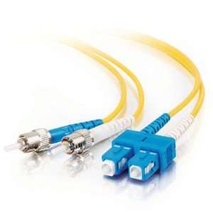   SC/ST Duplex 9/125 Single Mode Fiber Patch Cable (9 Meter, Yellow