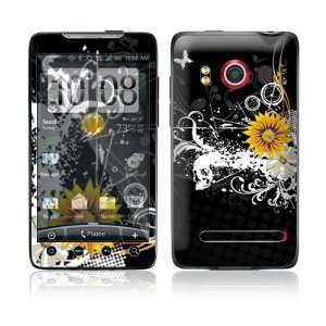  HTC Evo 4G Skin Decal Sticker   Black Skull Everything 