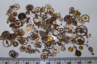FREE SHIP Top VALUE 10g Lot MOST Large GEARS Steampunk Watch Parts 