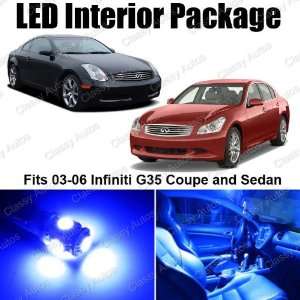 Infiniti G35 Blue Interior LED Package (7 Pieces)