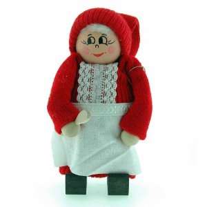  Tomte Santa Lady with Wooden Spoon