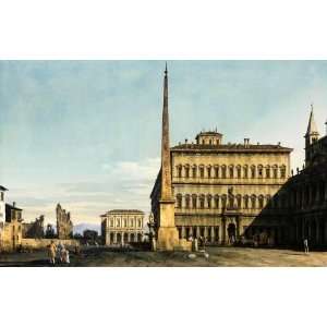 FRAMED oil paintings   Bernardo Bellotto   24 x 16 inches   Rome. View 