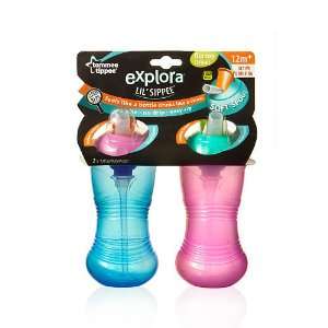 Tommee Tippee Explora Lil Sippee Spill proof Flip Top Straw Cup 2 