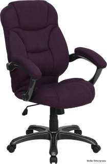 Plush Grape High Back Fabric Computer Office Desk Chair  