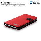 Red two tone Samsung galaxy note i717 N7000 bi fold cas