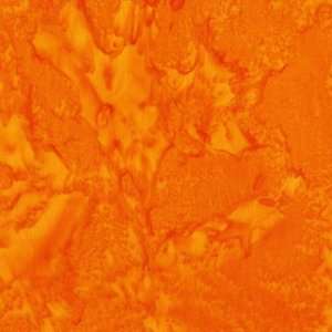  Hoffman Batik Summer batik quilt fabric, warm orange Arts 