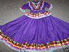 Womens Mexican Folklorico Dress Jalisco 2 piece dance