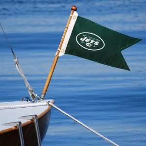 New York Jets 18.5 x 12 Green Boat Flag Sports 