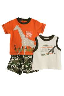 NWT Baby Togs Toddler Boys 3 pc camo shorts set 091939960046  