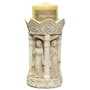  Four Buddha Pillar Candle Holder 