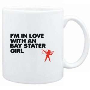  Mug White  I AM IN LOVE WITH A Bay Stater GIRL  Usa 
