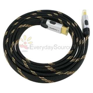 Premium FLAT 6FT 24K Gold HDMI Cable 1080p M/M for HDTV  