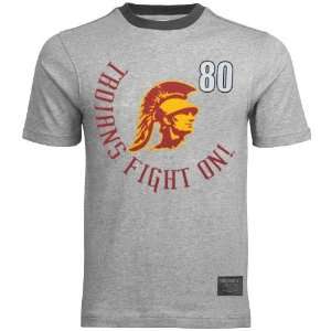  USC Trojans Ash Rooster Ringer T shirt