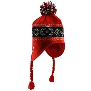adidas Cincinnati Bearcats Ladies Red Black Pompom & Tassel Knit 