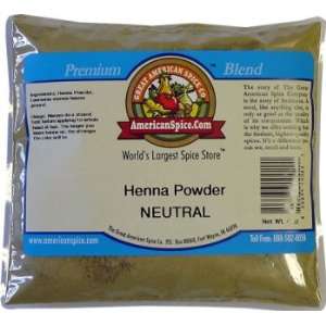 Henna Powder, Neutral, 4 oz  Grocery & Gourmet Food