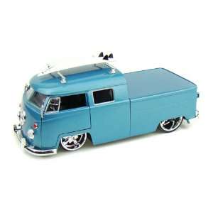    1963 VW Bus Pickup w/Surf Board V DUBS 1/24 Blue c/o Toys & Games